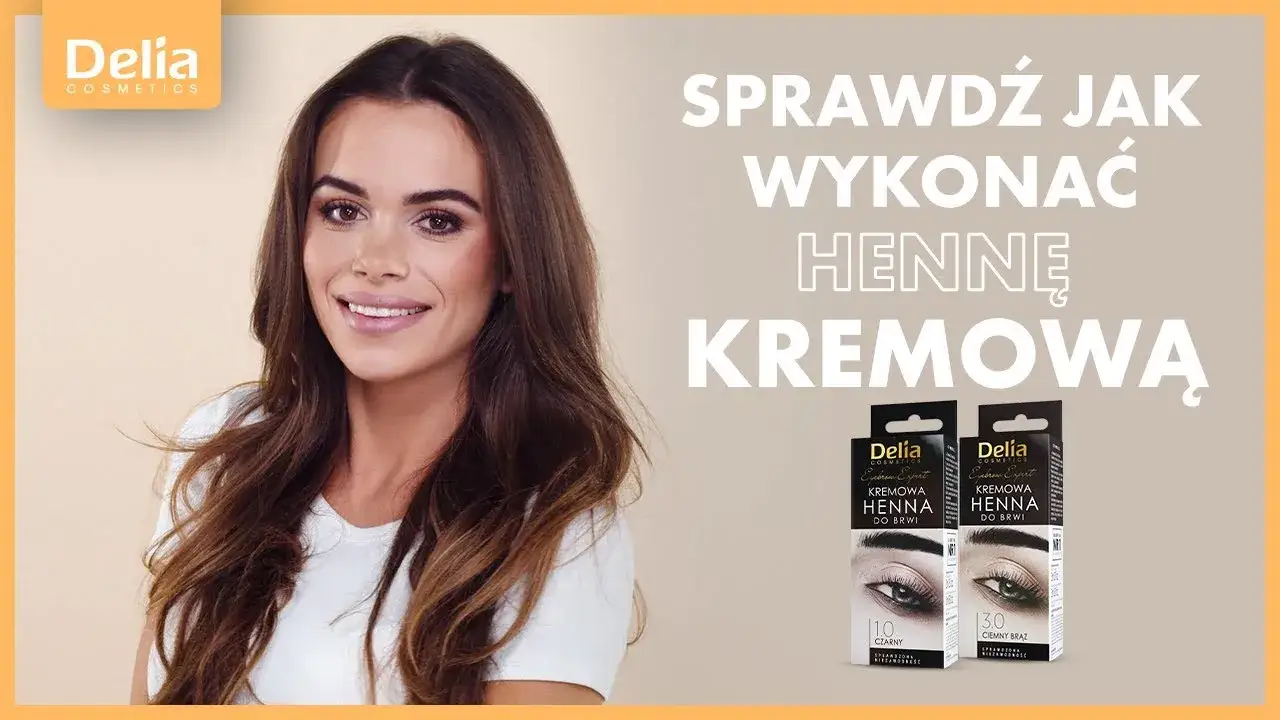 koloryzacja brwi henną Delia krok po kroku