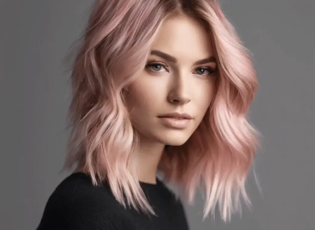 kobieta z różową cerą i chłodnymi blond włosami