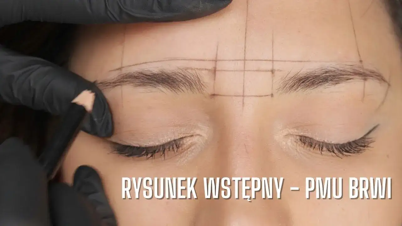rysunek wstępny makijaż permanentny brwi